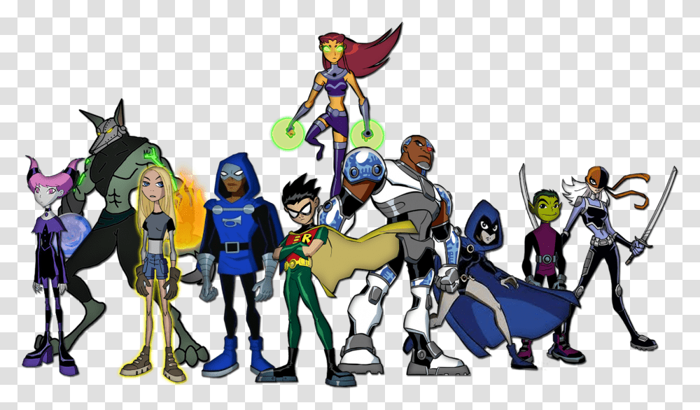 Teen Titans Teen Titans All Character, Helmet, Apparel, Person Transparent Png