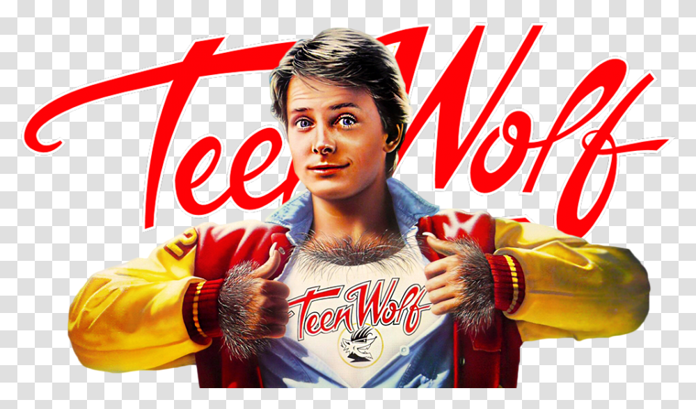 Teen Wolf Image Teen Wolf 1985 Poster, Advertisement, Person, Flyer, Paper Transparent Png