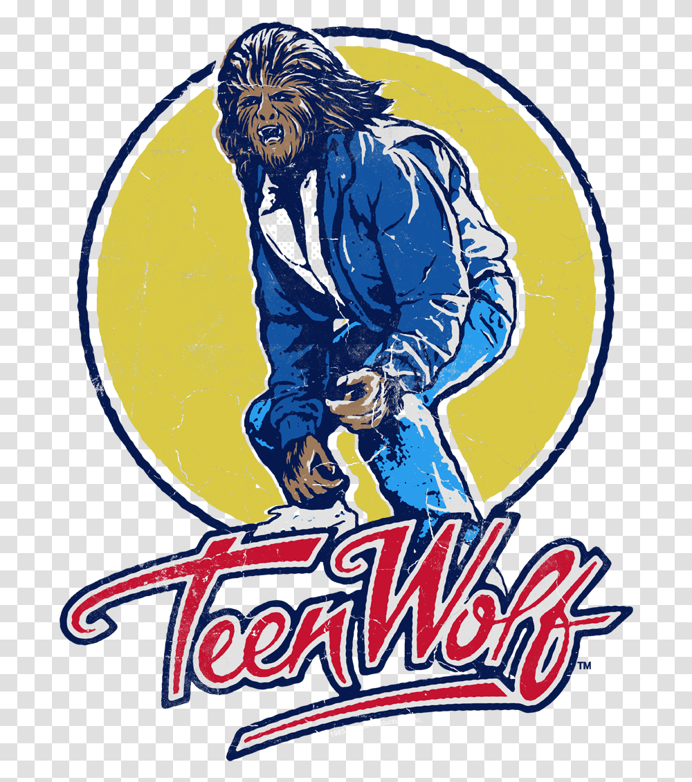 Teen Wolf Rockin Teen Wolf Men's Long Sleeve T Shirt Surfing Teen Wolf, Poster, Advertisement, Flyer Transparent Png
