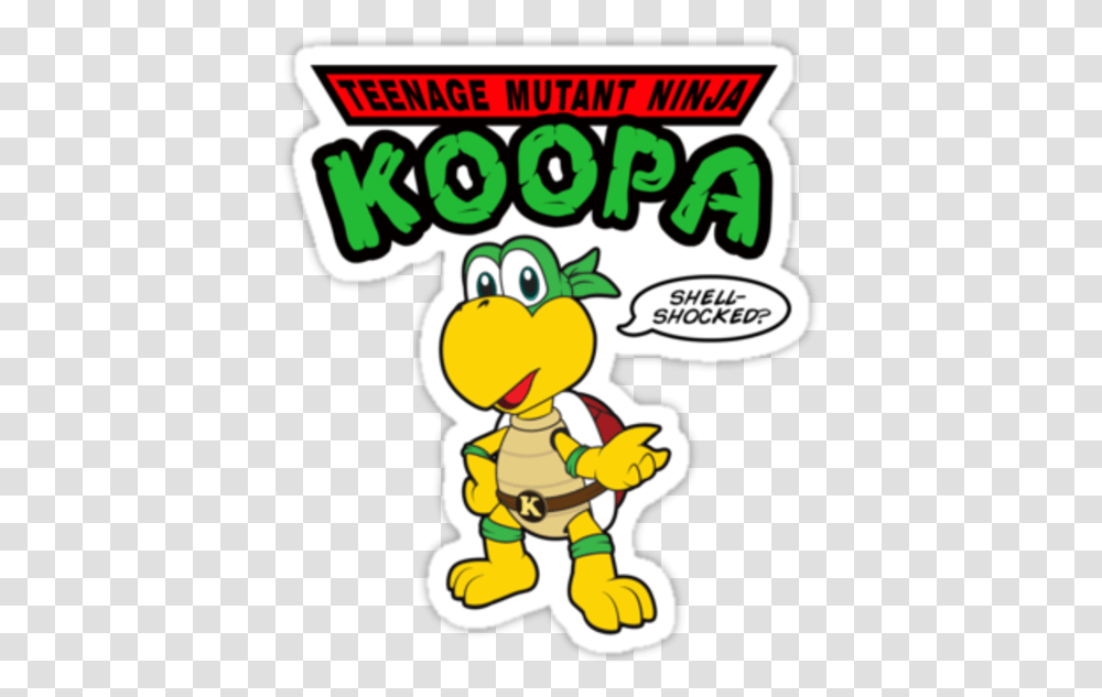 Teenage Mutant Nin Koopa Shell Shocked Kyubey Yellow Cartoon, Super Mario, Fireman Transparent Png