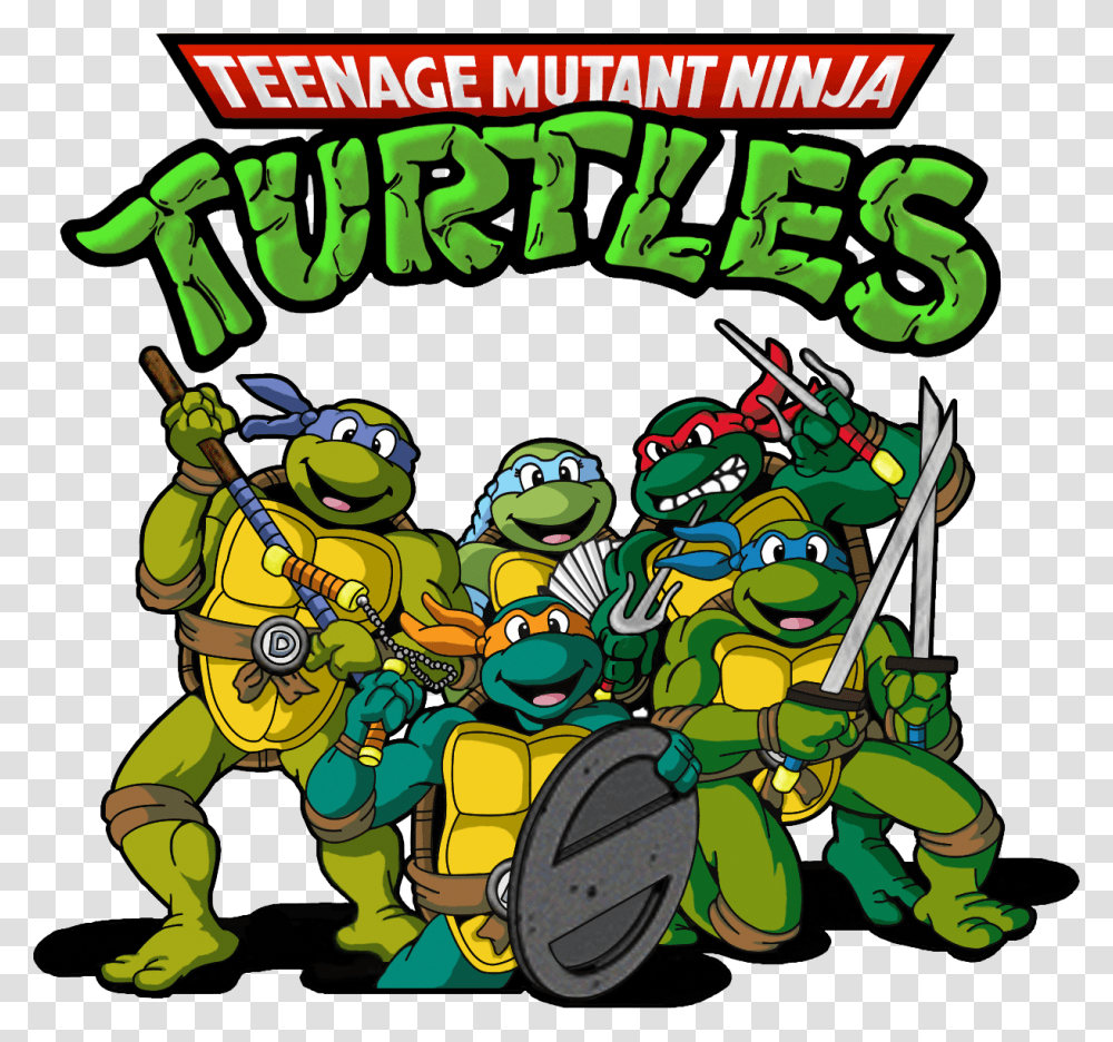 Teenage Mutant Ninja Turtles Image Teenage Mutant Ninja Turtles, Text, Label, Graphics, Art Transparent Png