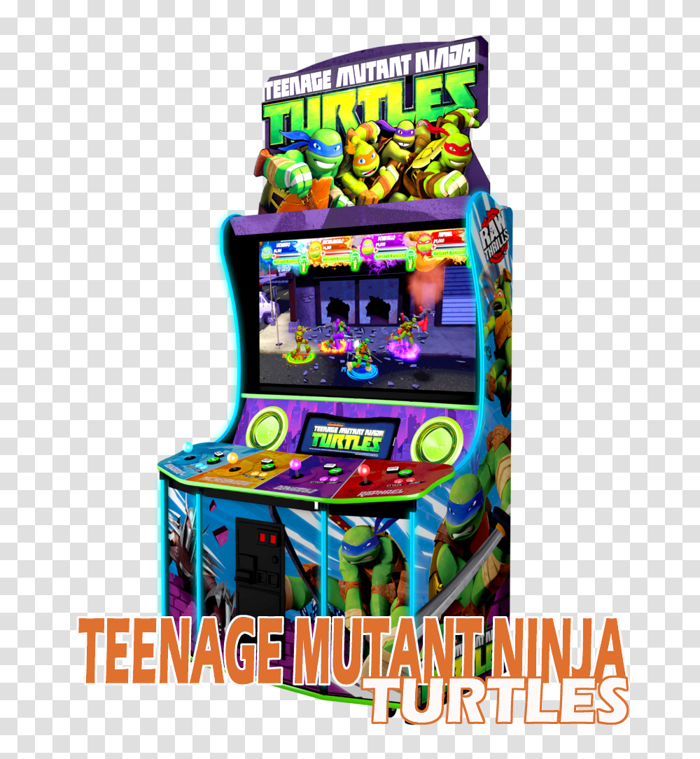 Teenage Mutant Ninja Turtles Moss Distributing, Arcade Game Machine, Flyer, Poster, Paper Transparent Png
