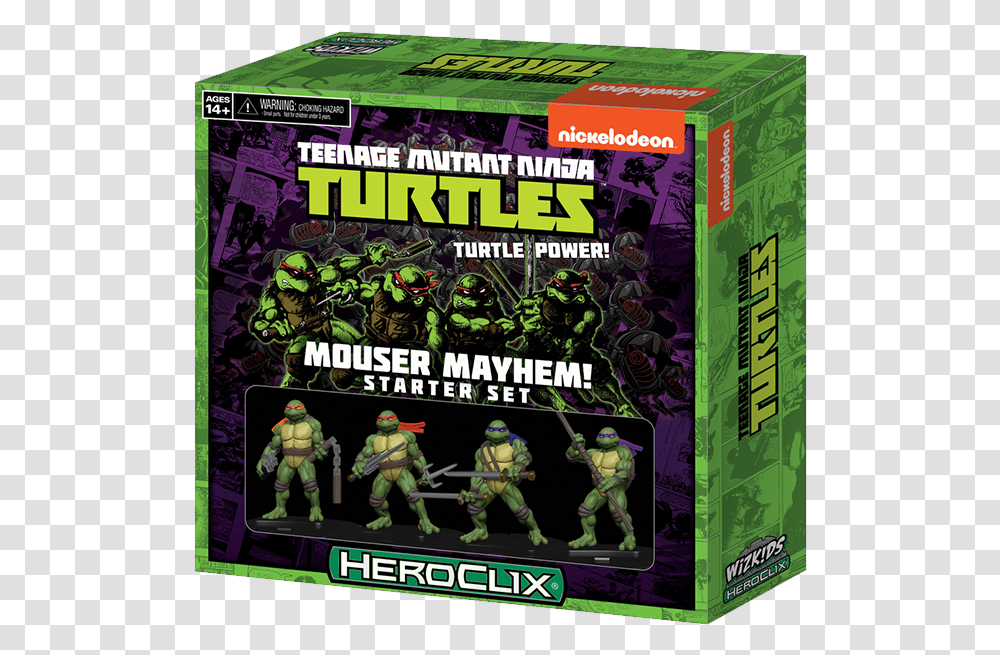 Teenage Mutant Ninja Turtles Mouser Mayhem Heroclix, Poster, Advertisement, Person, Human Transparent Png