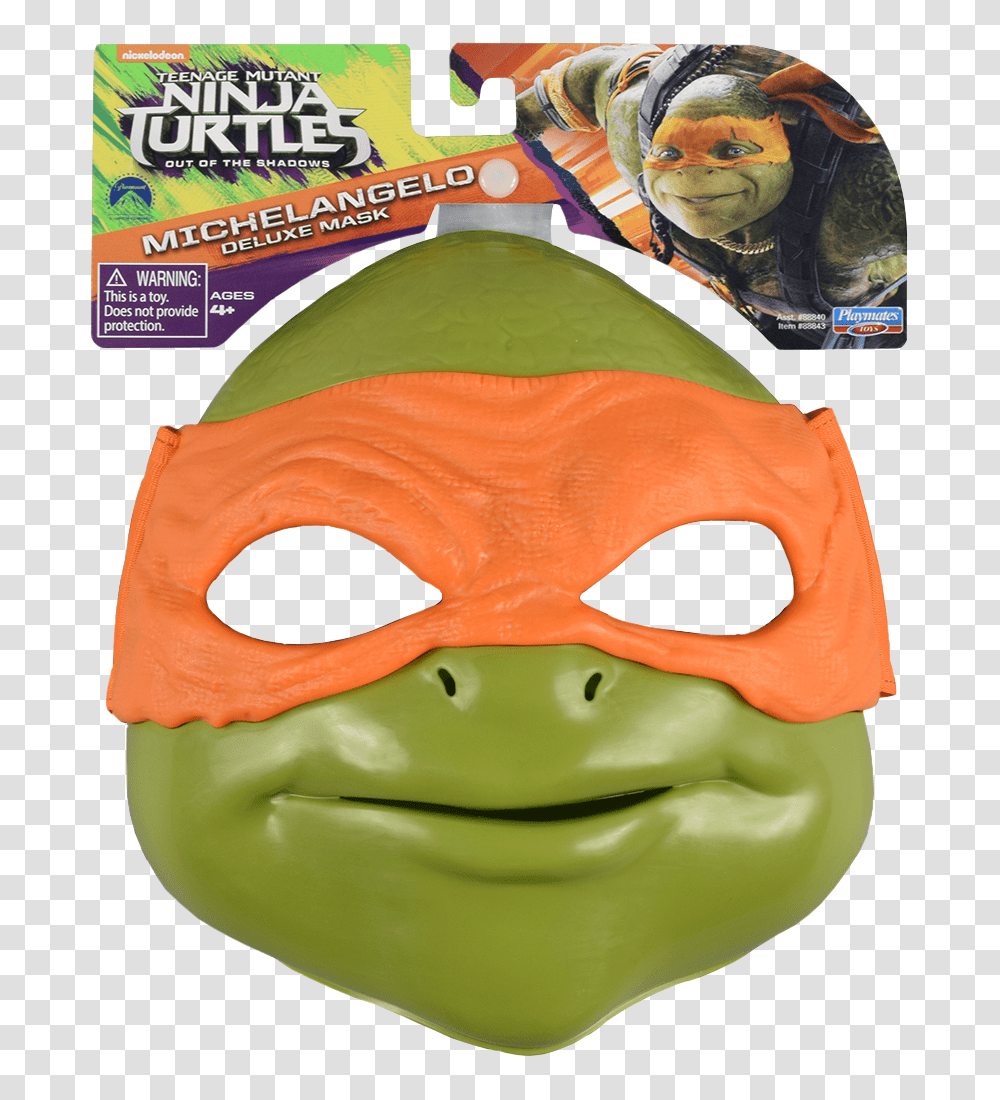 Teenage Mutant Ninja Turtles Out Of The Shadows Michelangelo, Person, Human, Mask, Alien Transparent Png