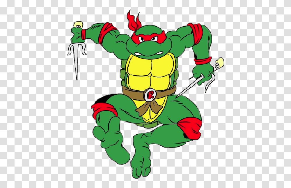 Teenage Mutant Ninja Turtles Raphael Turtle Logo, Animal, Hand Transparent Png