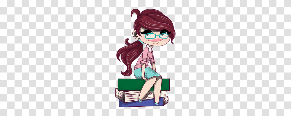 Teenager Person, Book, Drawing Transparent Png