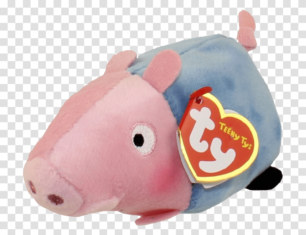 Teeny Ty Peppa Pig, Plush, Toy, Piggy Bank, Cushion Transparent Png