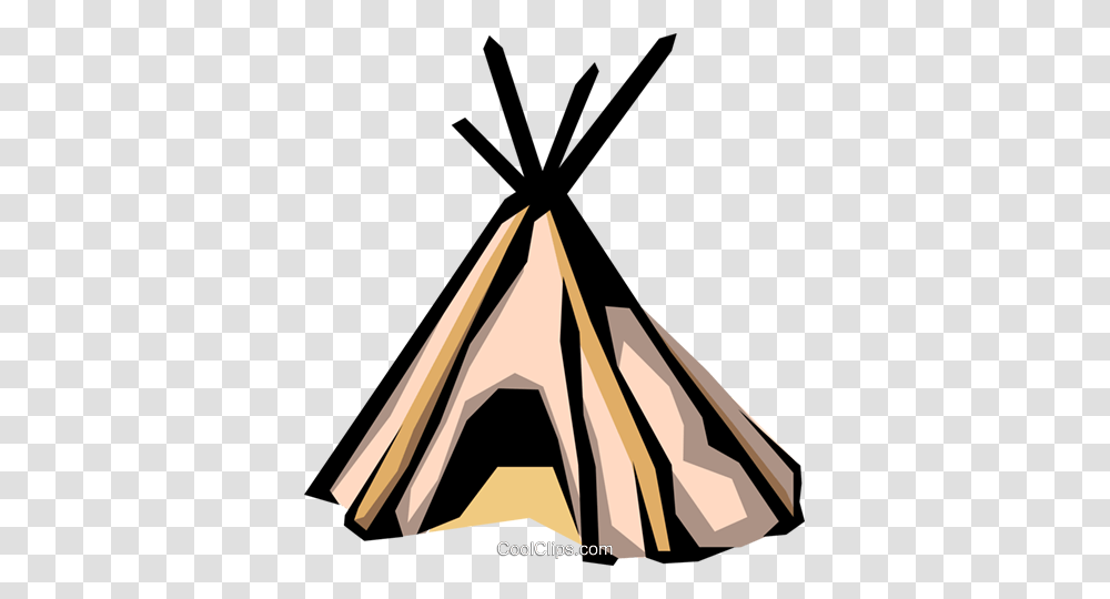 Teepee Royalty Free Vector Clip Art Illustration, Tent, Camping, Mountain Tent, Leisure Activities Transparent Png