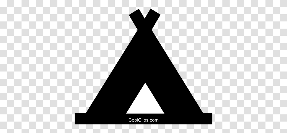 Teepee Royalty Free Vector Clip Art Illustration, Triangle, Cross Transparent Png