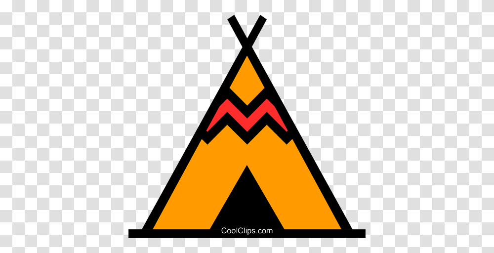 Teepee Royalty Free Vector Clip Art Illustration, Triangle Transparent Png