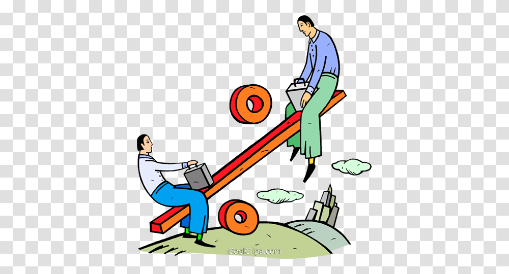 Teeter Totter Made Of Percentage Sign Royalty Free Vector Clip Art, Person, Human, Toy, Tool Transparent Png