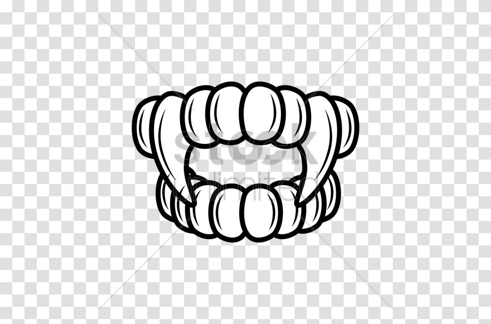 Teeth And Fangs Outline Vector Image, Hand, Weapon, Weaponry, Bomb Transparent Png