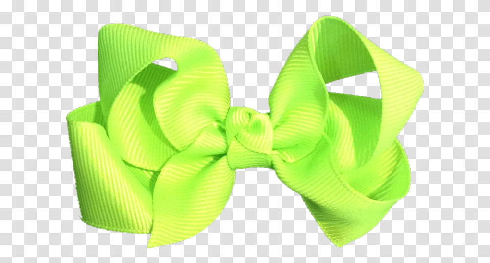 Teeth Clip Hair Bow Neon Green Ribbon Bow, Tie, Accessories, Accessory, Necktie Transparent Png