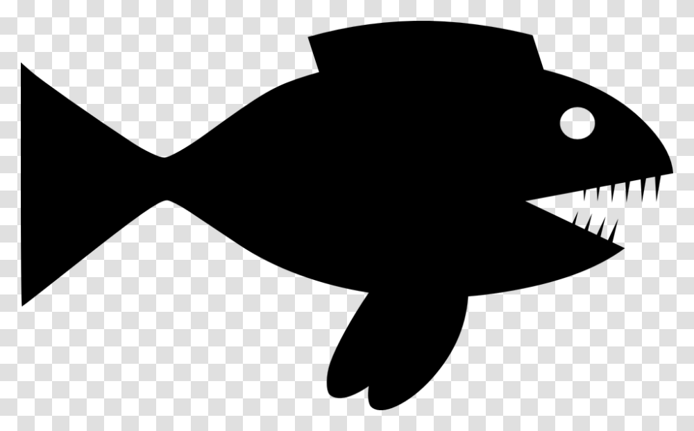 Teeth Clipart Fish Black Fish Clipart, Gray, World Of Warcraft Transparent Png