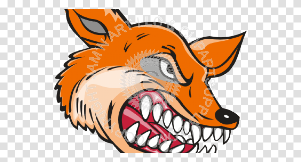 Teeth Clipart Fox Mean Fox, Mouth, Animal, Food Transparent Png