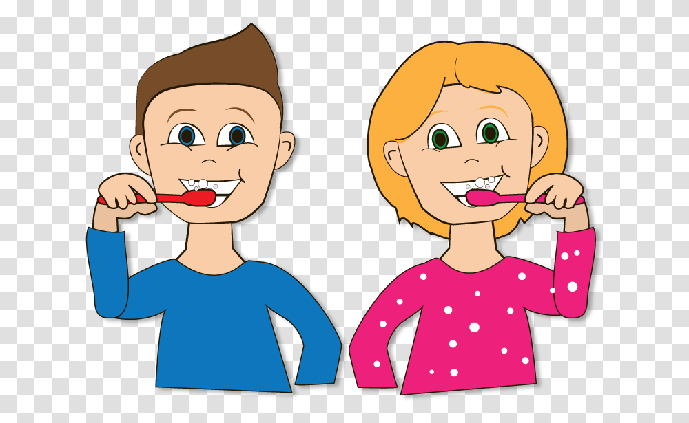 Teeth Kids Brushing Teeth Clipart, Person, Female, Face, People Transparent Png