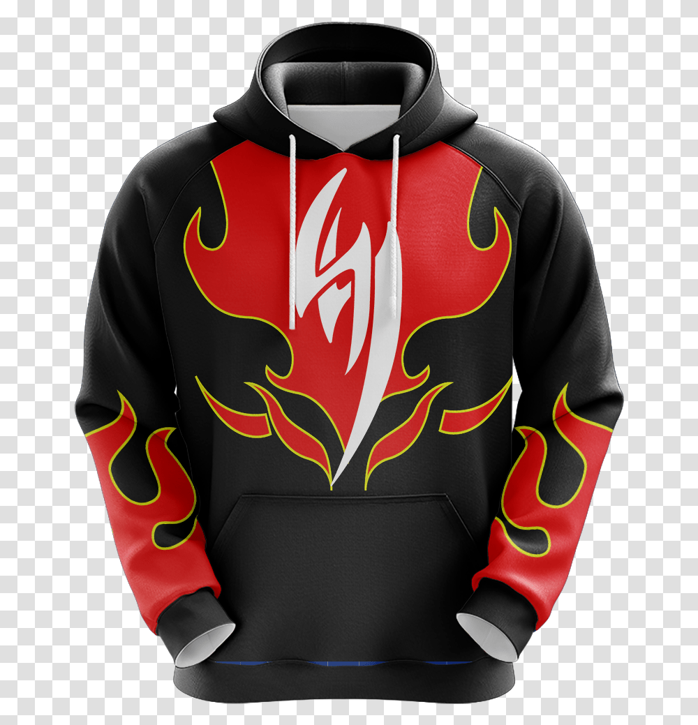 Tekken Jin Kazama Red Flame Unisex 3d Hoodie Fire Emblem Black Eagles Hoodie, Apparel, Sweatshirt, Sweater Transparent Png