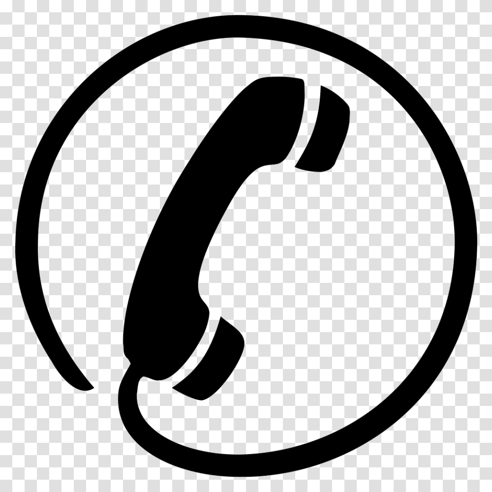 Tel Symbol Call, Electronics, Headphones, Headset, Stencil Transparent Png