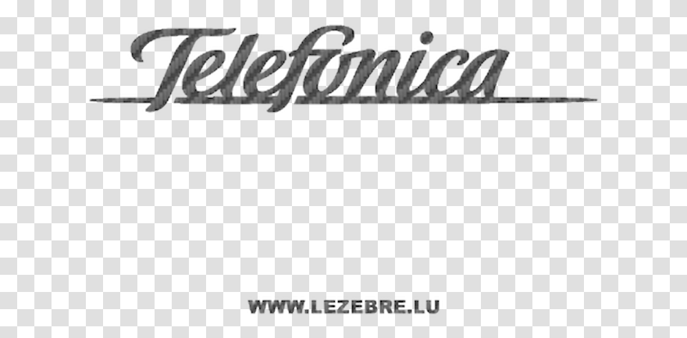 Telefonica Logo Carbon Sticker Telefonica, Text, Word, Alphabet, Symbol Transparent Png
