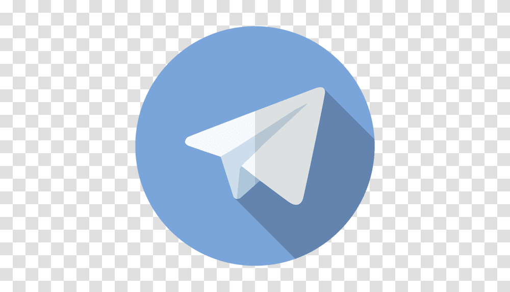 Telegram Icon Logo, Paper, Origami, Triangle Transparent Png