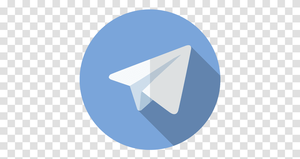 Telegram Icon Logo Twitter Logo In Circle, Paper, Art, Origami, Graphics Transparent Png