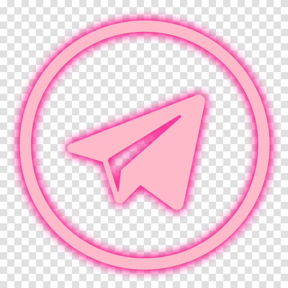 Telegram Icon Telegram Icon Pink, Logo, Trademark Transparent Png