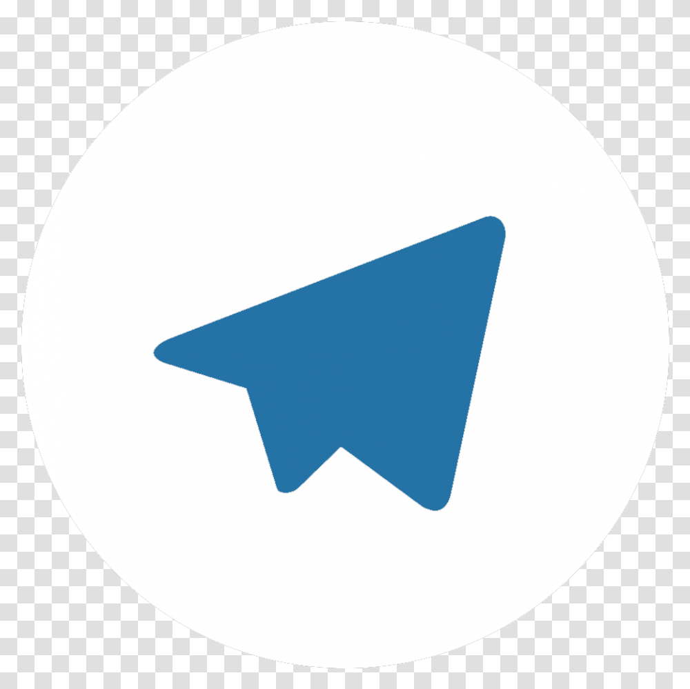 Telegram Logo Circle, Symbol, Star Symbol, Triangle, Sign Transparent Png