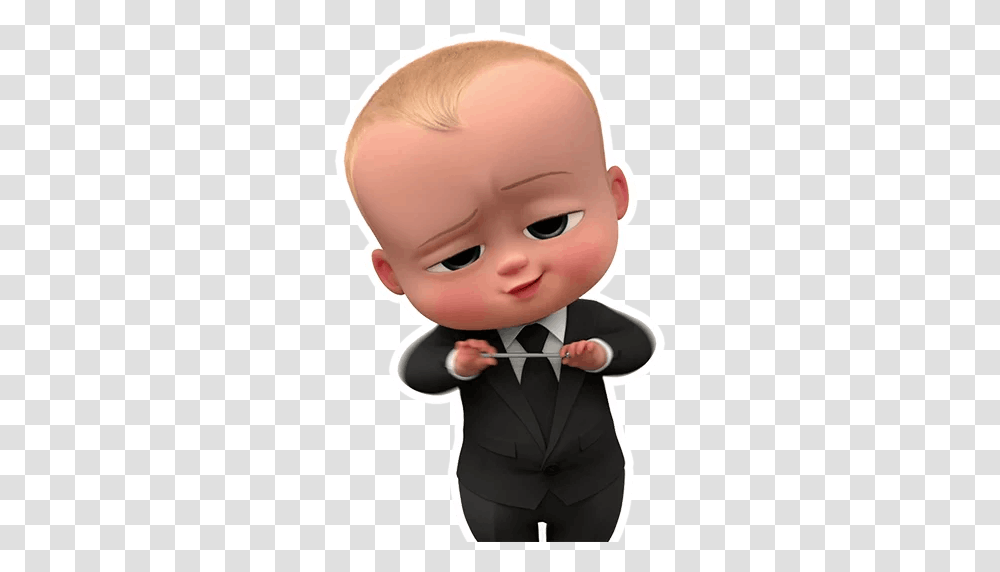 Telegram Sticker 10 From Collection The Boss Baby Movies Coming To Netflix, Suit, Overcoat, Clothing, Apparel Transparent Png