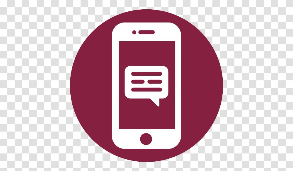 Telehealth Virtual Care Urgent Center Of Latham Mobile Phone Icon Round, Electronics, Cell Phone, Iphone, Texting Transparent Png