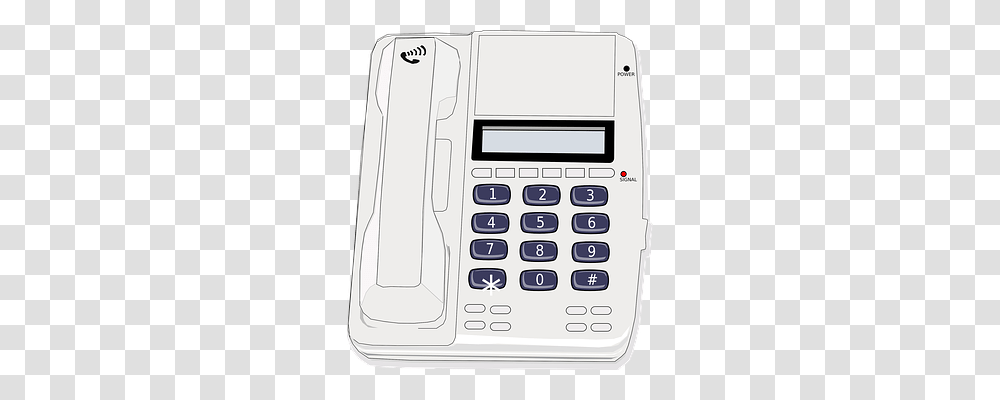 Telephone Electronics, Calculator, Dial Telephone Transparent Png