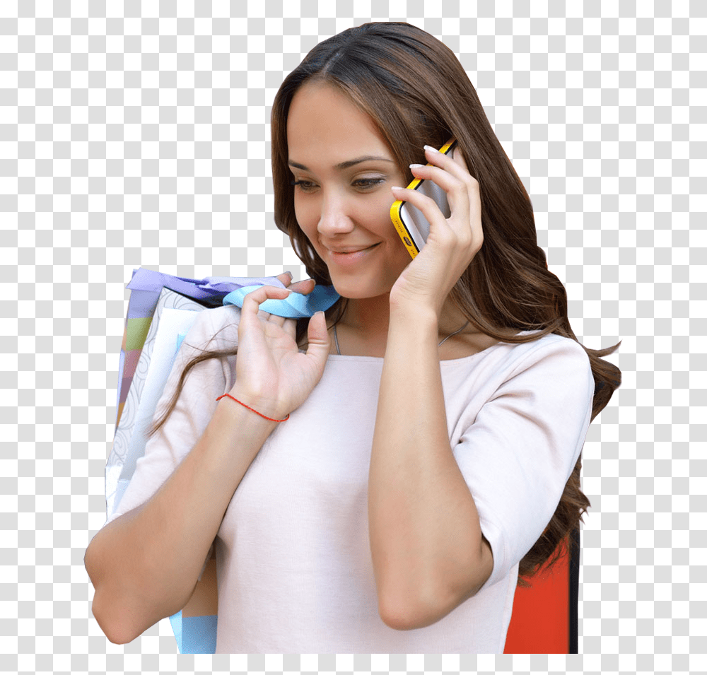 Telephone Call Smartphone Android Girl Talking On Phone, Person, Face, Finger, Female Transparent Png