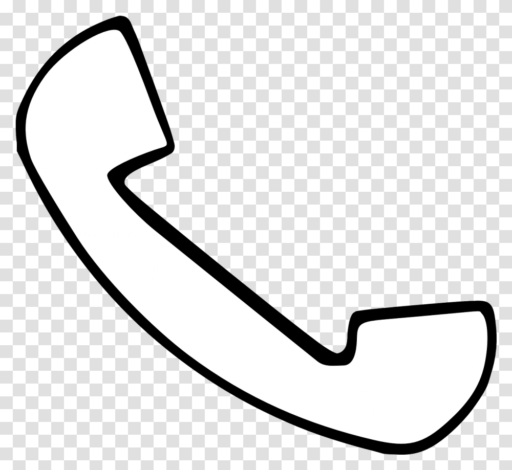 Telephone Clip Art Clipart Outline Of Phone, Axe, Tool, Symbol, Label Transparent Png