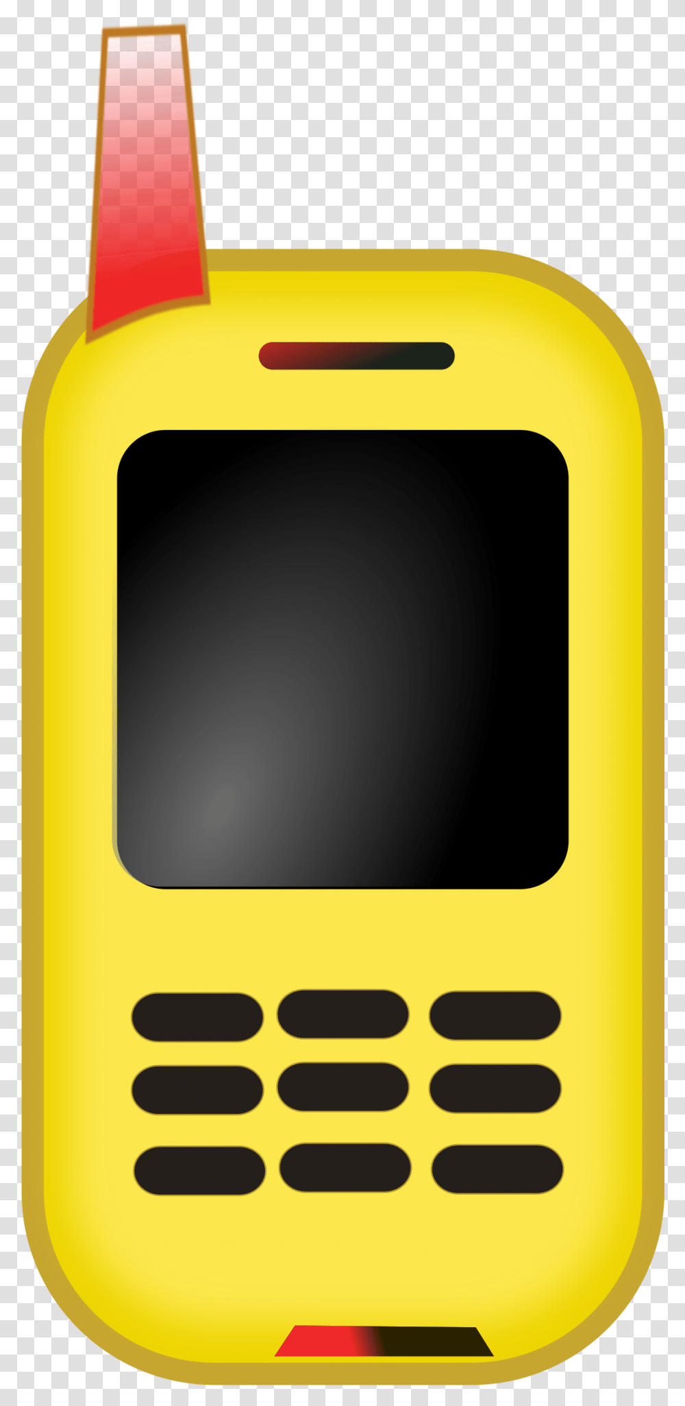 Telephone Clipart Yellow Mobile Phone Clip Art, Monitor, Screen, Electronics, Display Transparent Png
