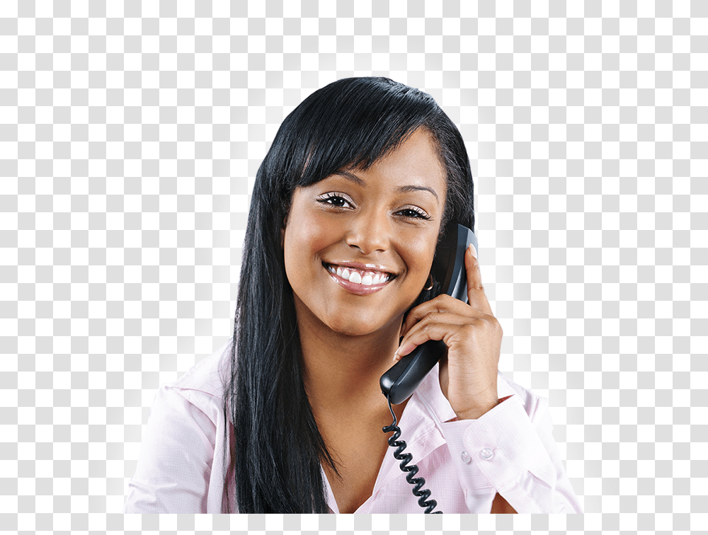 Telephone Customer Service, Person, Face, Electronics, Female Transparent Png