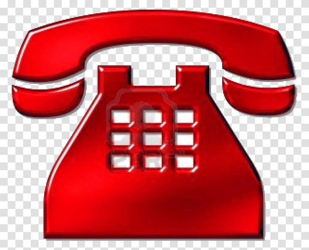 Telephone Icon Red, Electronics, Dial Telephone Transparent Png