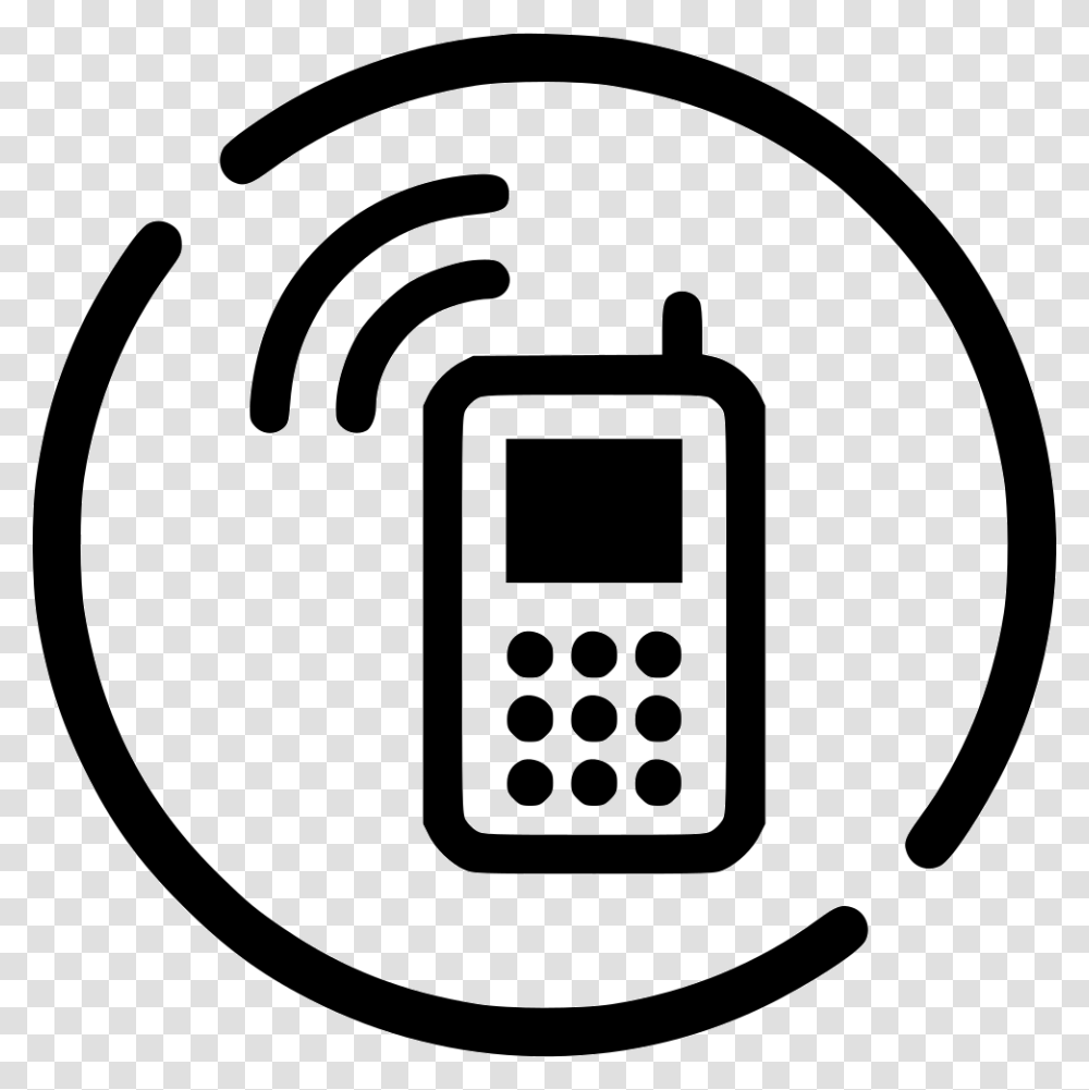 Telephone Mobile Phone, Electronics, Stopwatch, Stencil Transparent Png