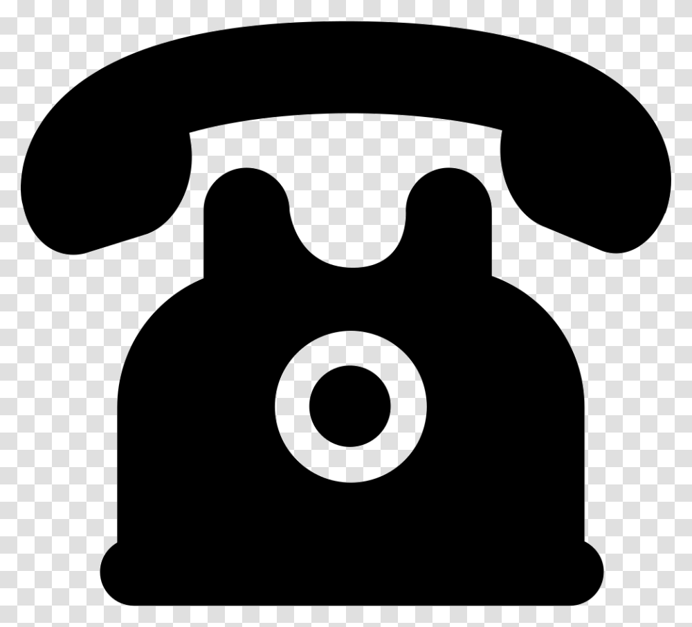 Telephone Of Black Vintage Design Icono De Telefono Sin Fondo, Electronics, Dial Telephone Transparent Png