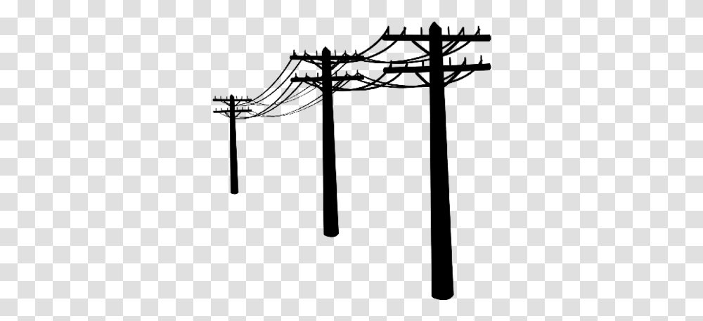 Telephone Poles, Tree, Plant, Utility Pole, Silhouette Transparent Png