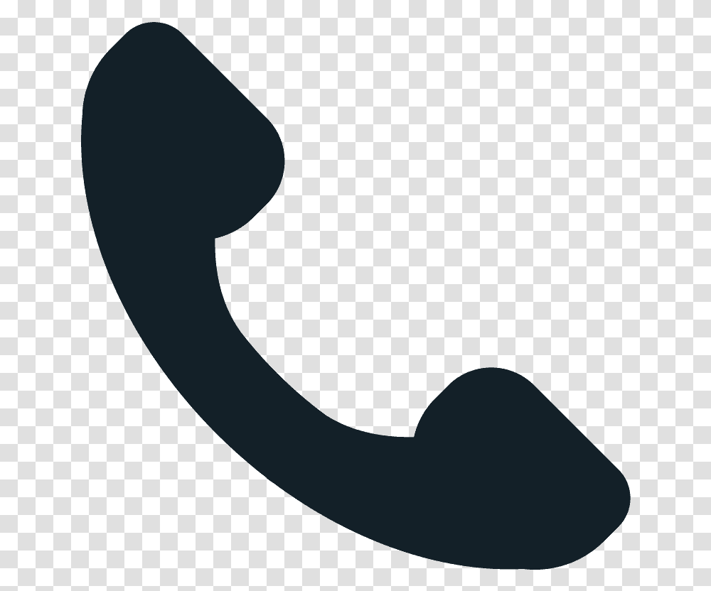 Telephone Receiver Emoji Clipart Phone Icon Hd, Hook, Silhouette, Footprint Transparent Png