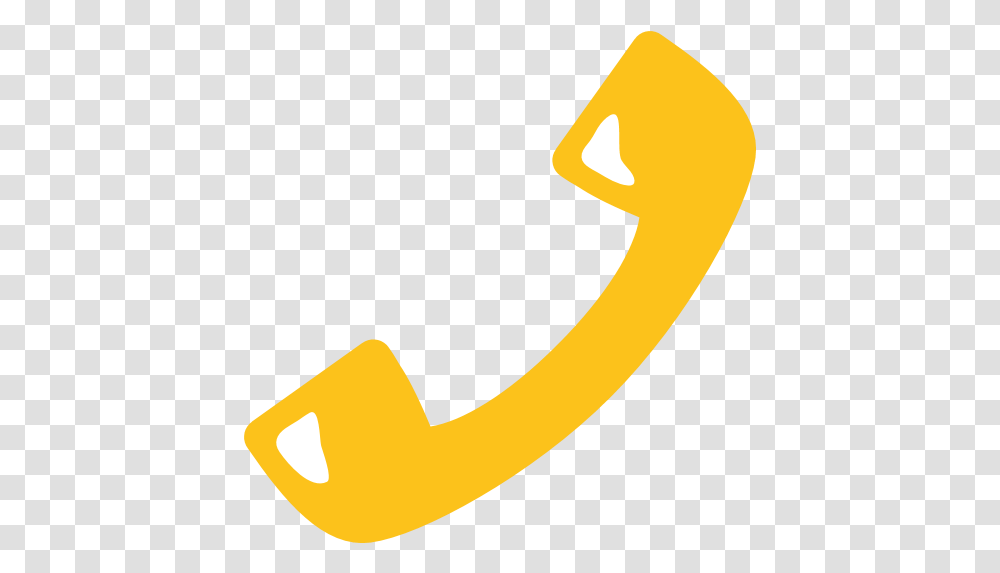 Telephone Receiver Id 7807 Emojicouk Phone Receiver Emoji, Banana, Fruit, Plant, Food Transparent Png