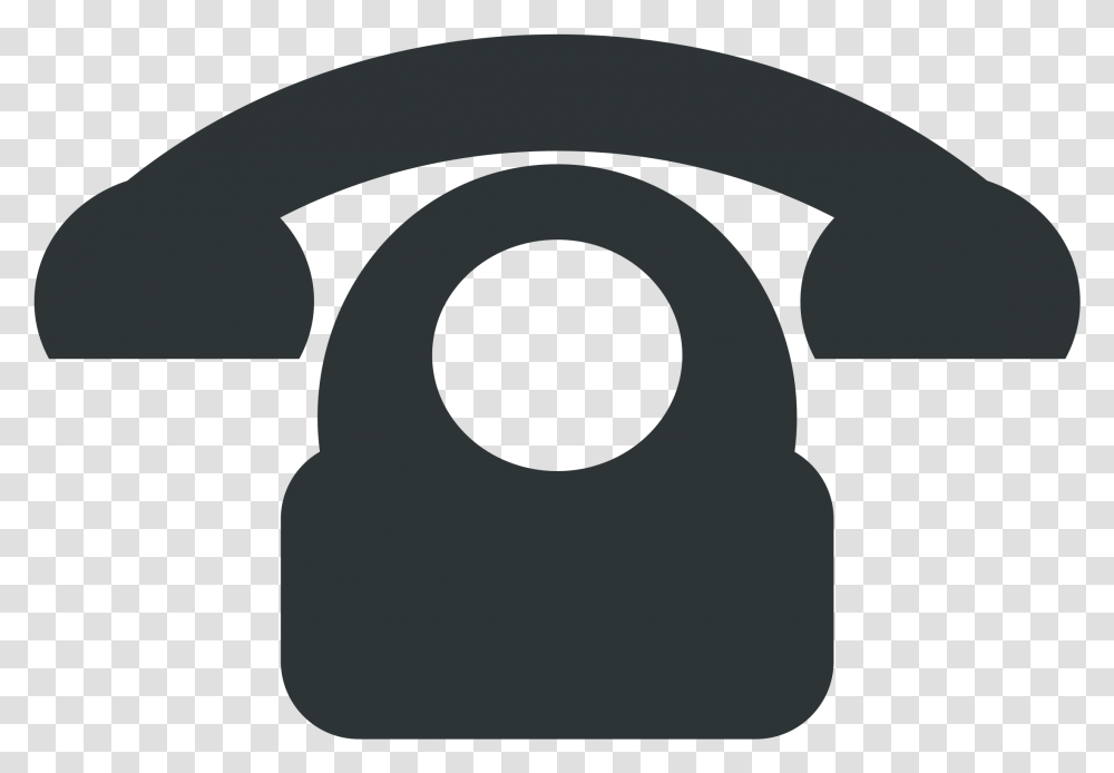 Telephone Silhouette Pictogram Phone Instrument Phone Symbol, Stencil Transparent Png