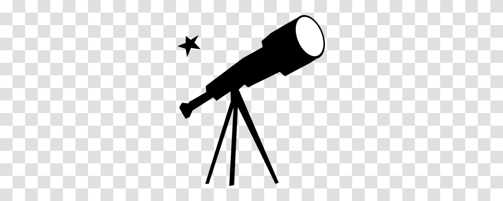 Telescope Music, Moon, Outer Space, Night Transparent Png