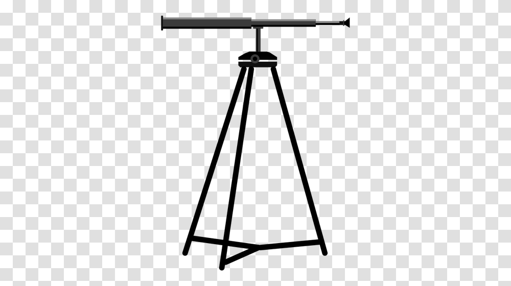 Telescope On A Tripod Vector Image, Gray, Outdoors, Legend Of Zelda Transparent Png