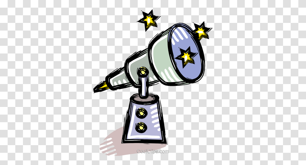 Telescope Royalty Free Vector Clip Art Illustration, Lighting, Lamp Transparent Png