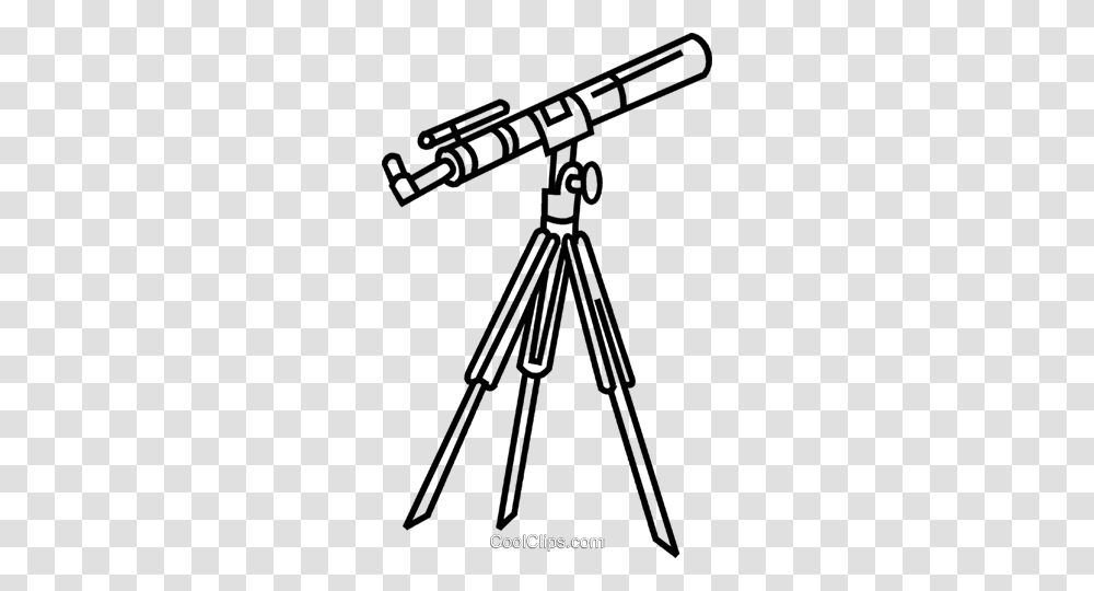 Telescope Royalty Free Vector Clip Art Illustration, Tripod Transparent Png