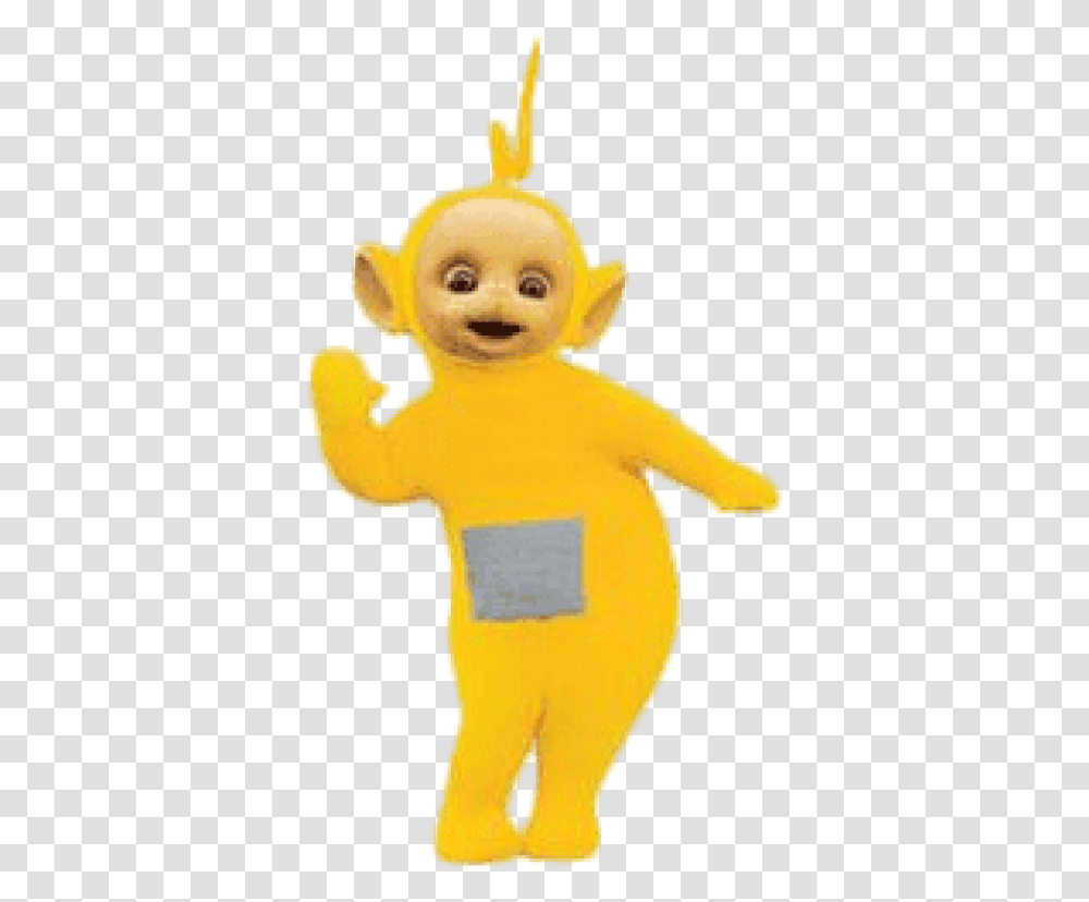 Teletubbies Lala Waving Teletubbies Green And Yellow, Toy, Doll, Mascot Transparent Png