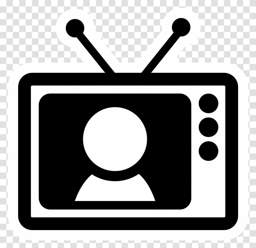 Television Clipart Square Thing Black And White Tv Clipart, Electronics, Camera, Monitor, Screen Transparent Png