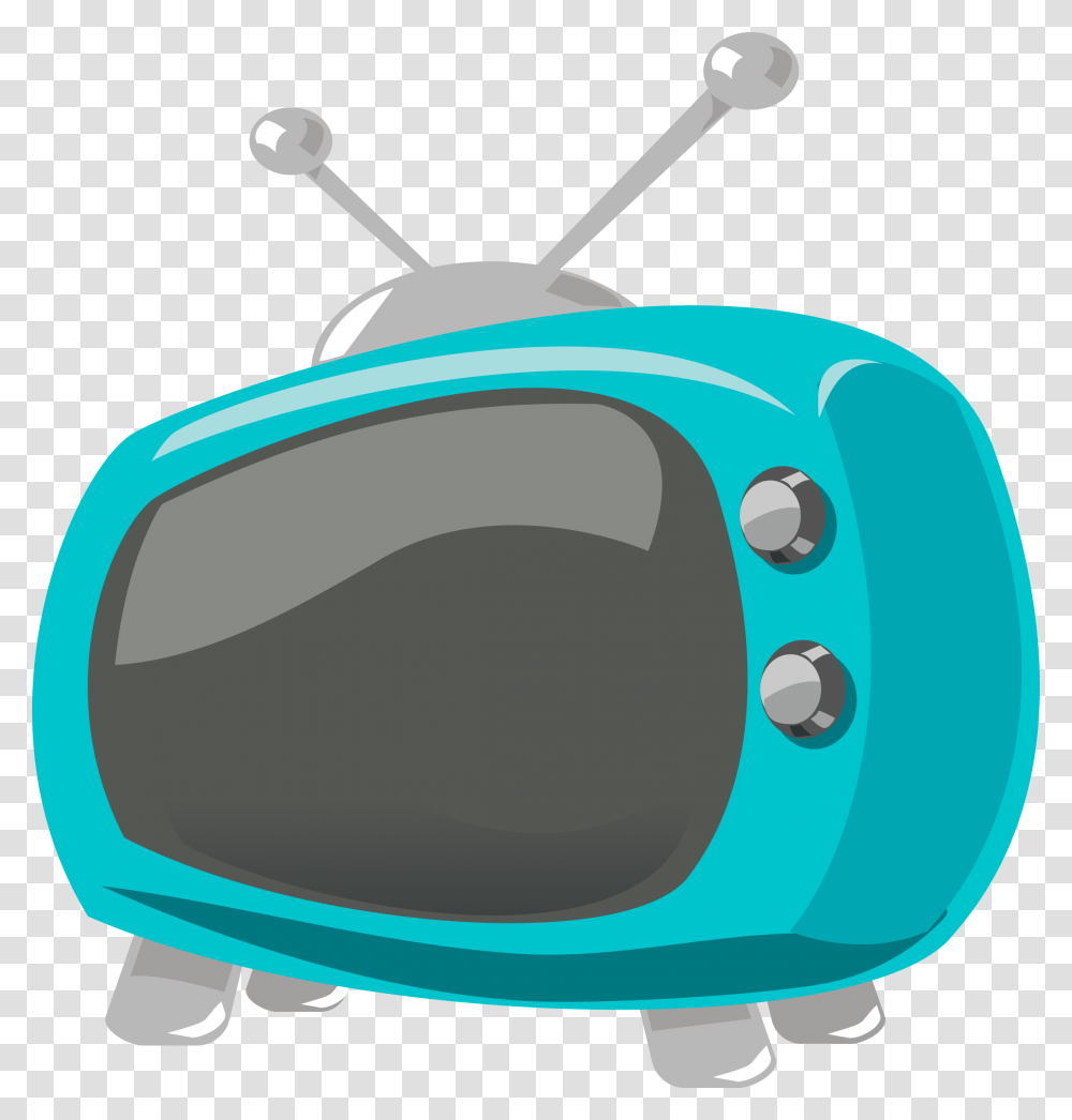 Television Comic Style Icons, Electronics, Monitor, Screen, Helmet Transparent Png