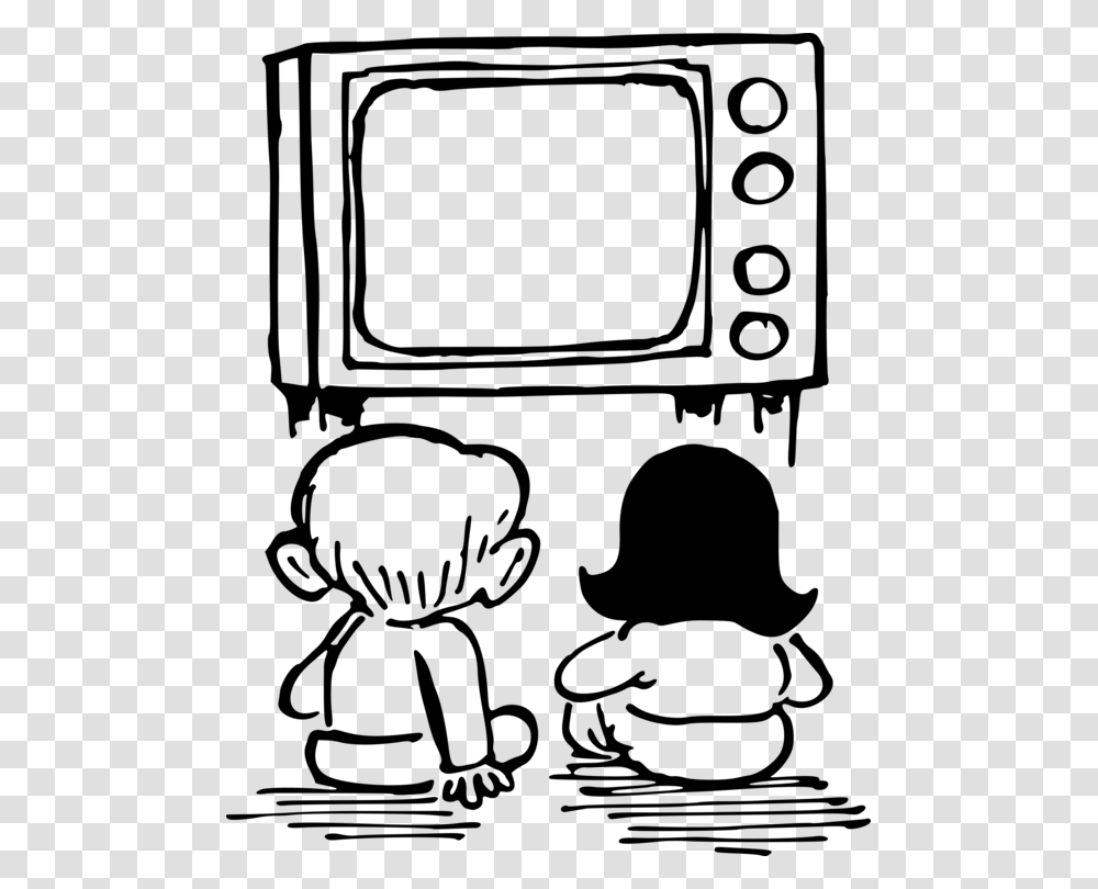 Television Drawing Black And White Cartoon Child, Gray, World Of Warcraft Transparent Png