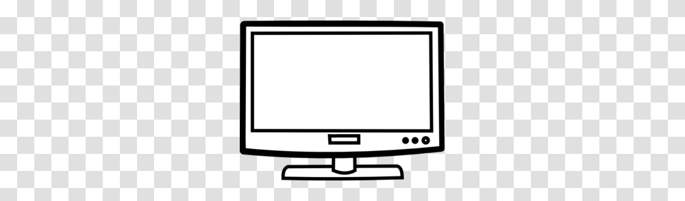 Television Outline Clip Art, Monitor, Screen, Electronics, Display Transparent Png